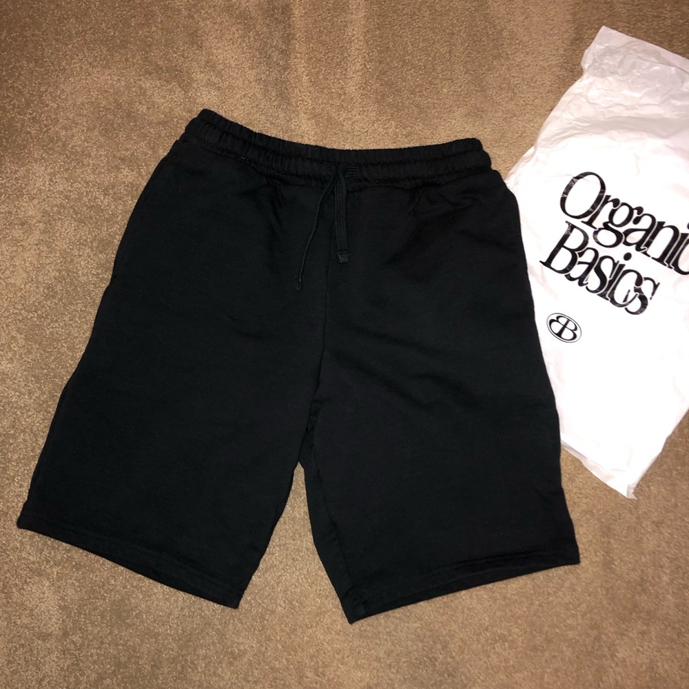 GOTS Organic Basics Weekend Shorts. Size Small. Black Color. NWOT.